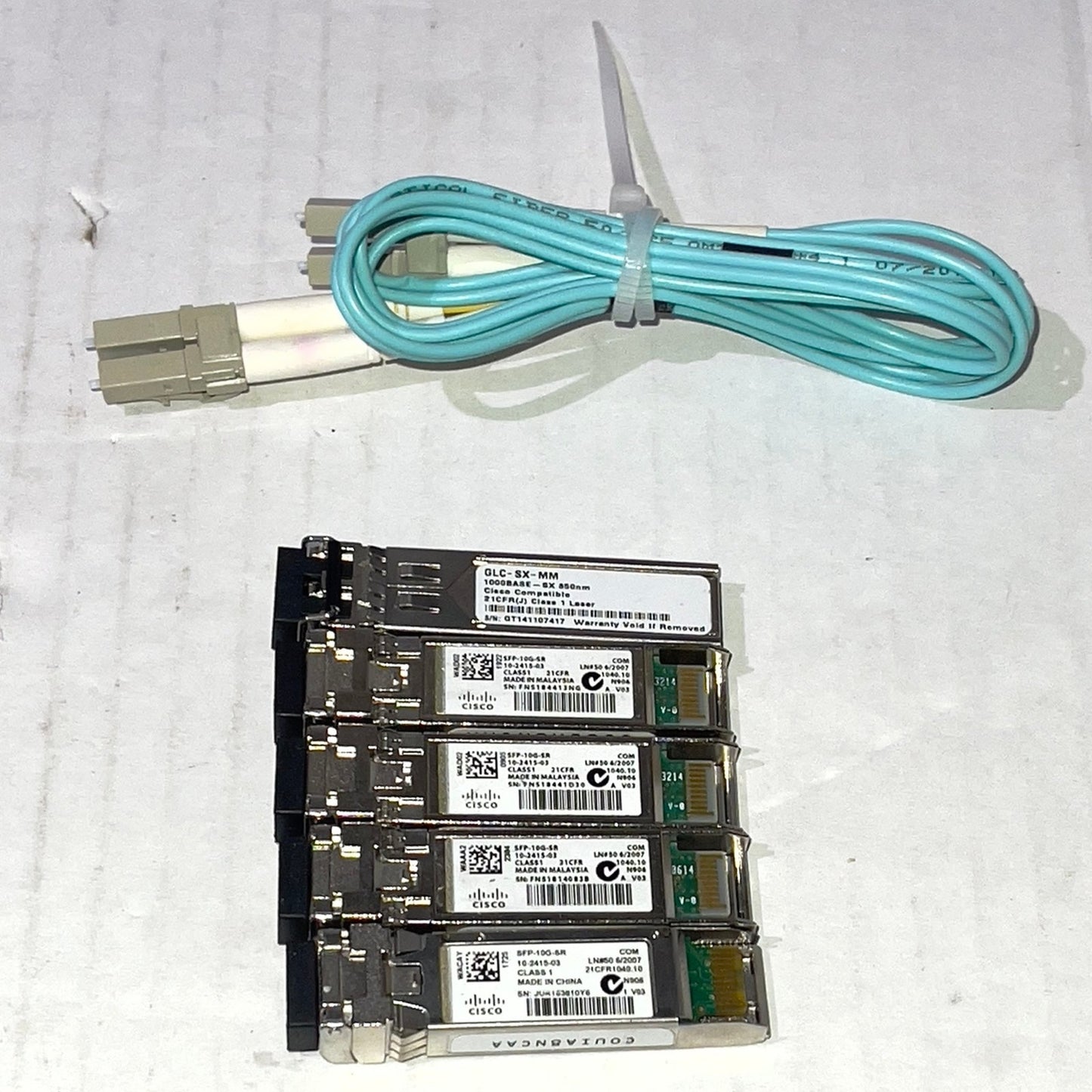 Cisco Transceiver Module LC Connector SX SFP‑10G‑SR 10GBASE‑SR SFP+ 5PK