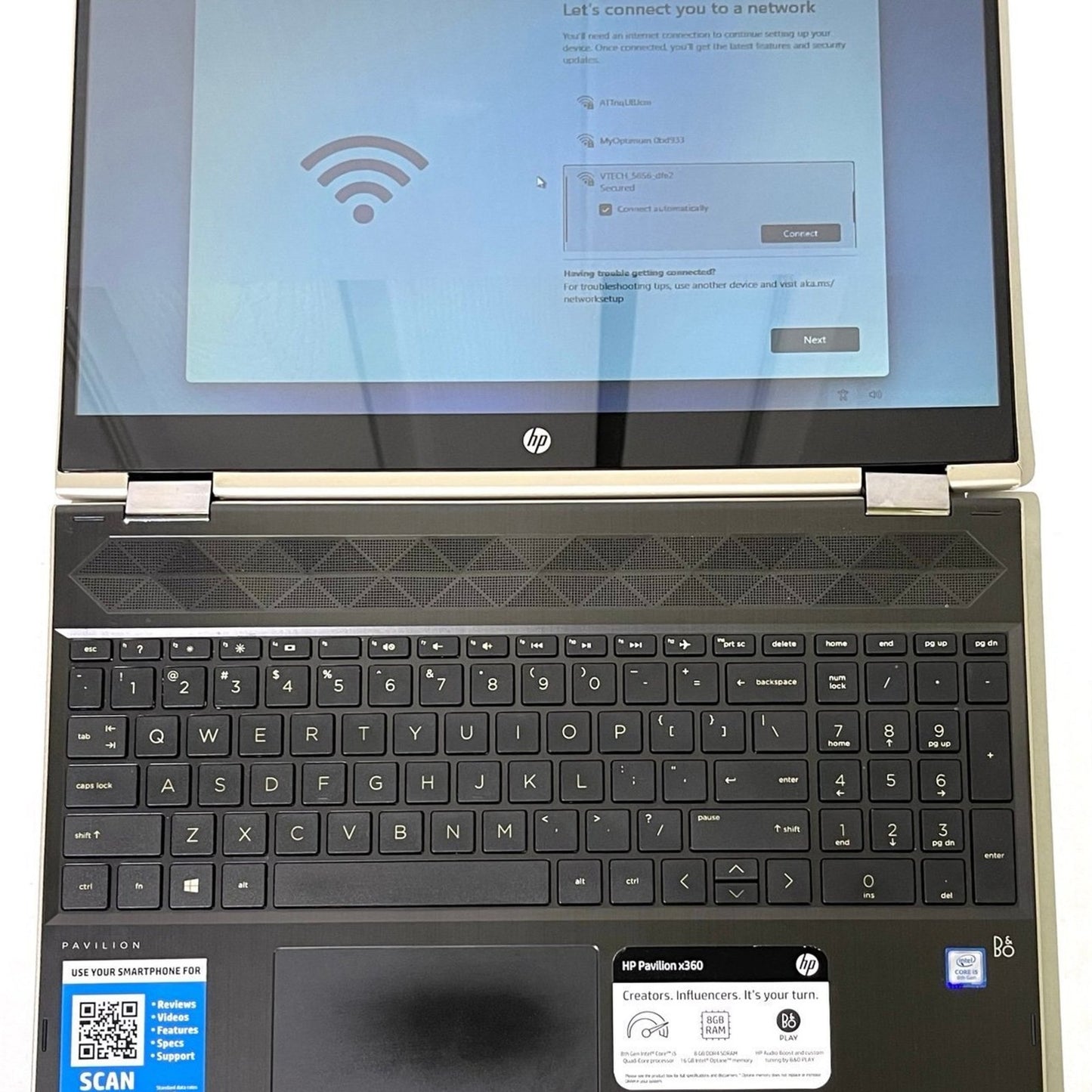 HP Pavilion x360 Laptop 2in1 i5 15.6" HD Touchscreen 8GB RAM, 256 GB SSD