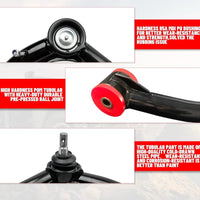 Front Upper Control Arms for 2003-2024 Toyota 4Runner, 2007-2014 FJ Cruiser, 2003-2009 Lexus GX470, 2010-2023 Lexus GX460, 2-4" Lift Tubular Control Arm, Replacement OEM Suspension Arms