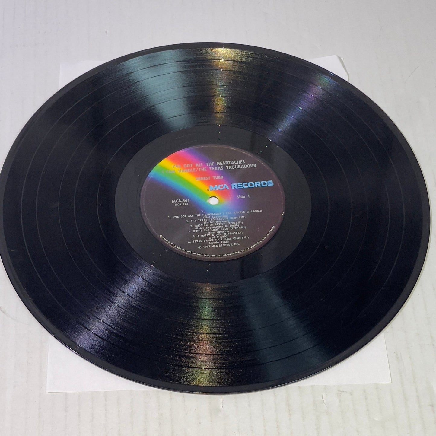 Ernest Tubb I've Got All The Heartaches I Can Handle / The Texas Troubadour MCA Records Vinyl, LP, Album