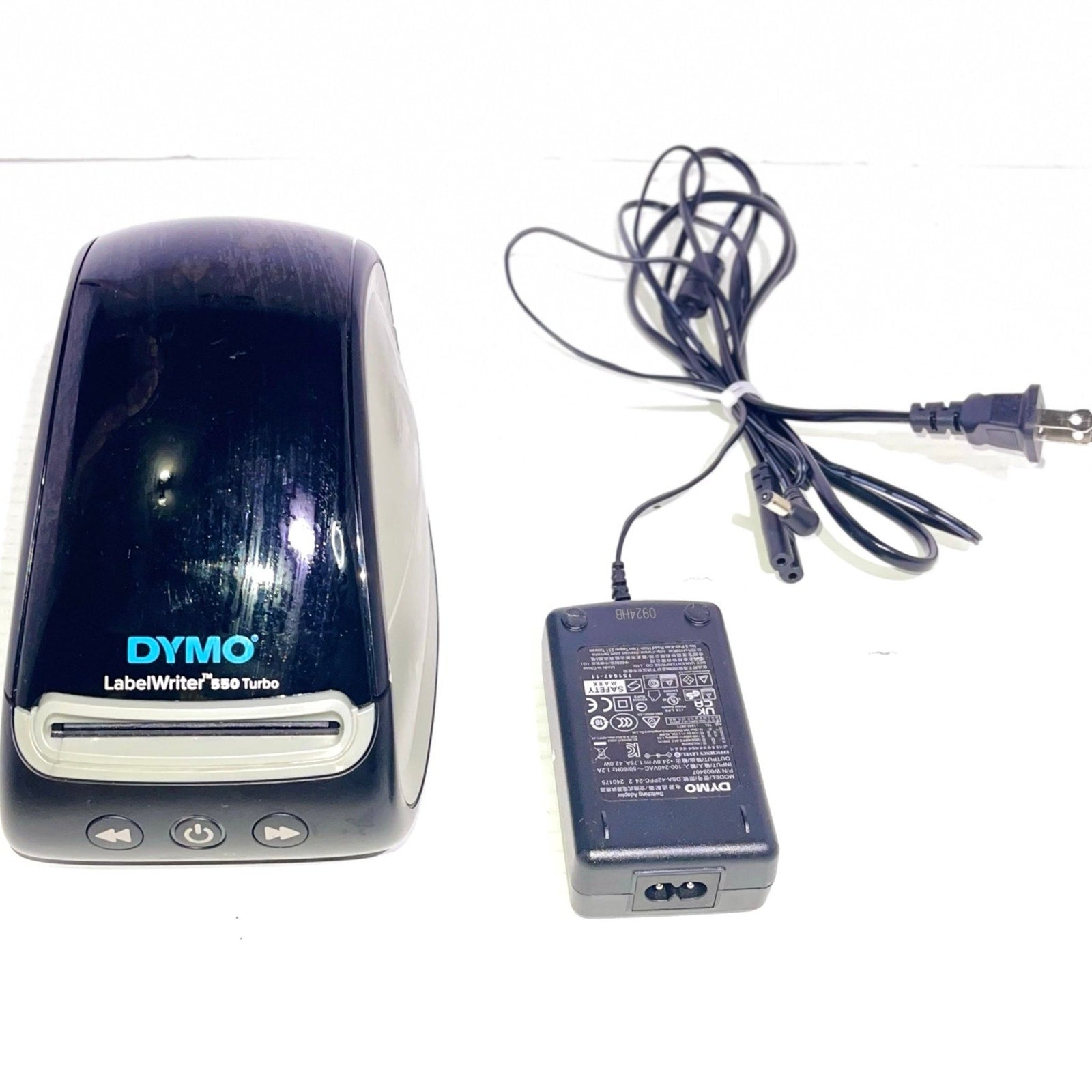 DYMO LabelWriter 550 Turbo Direct Thermal Label Maker - USB and LAN Connectivity  Monochrome Label Printer - 300 dpi, Print up to 90 Labels Per Minute, Auto Label Recognition - BROAGE Printer_Cable