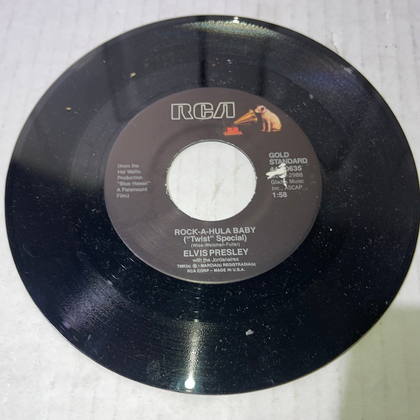 Elvis Presley - Cant Help Falling [Vinyl] 7" ‎Legacy Recordings 	‎1968