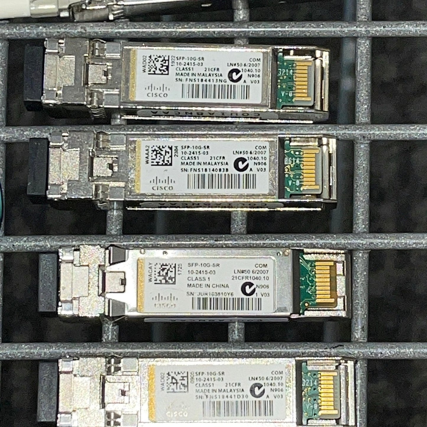 Cisco Transceiver Module LC Connector SX SFP‑10G‑SR 10GBASE‑SR SFP+ 5PK