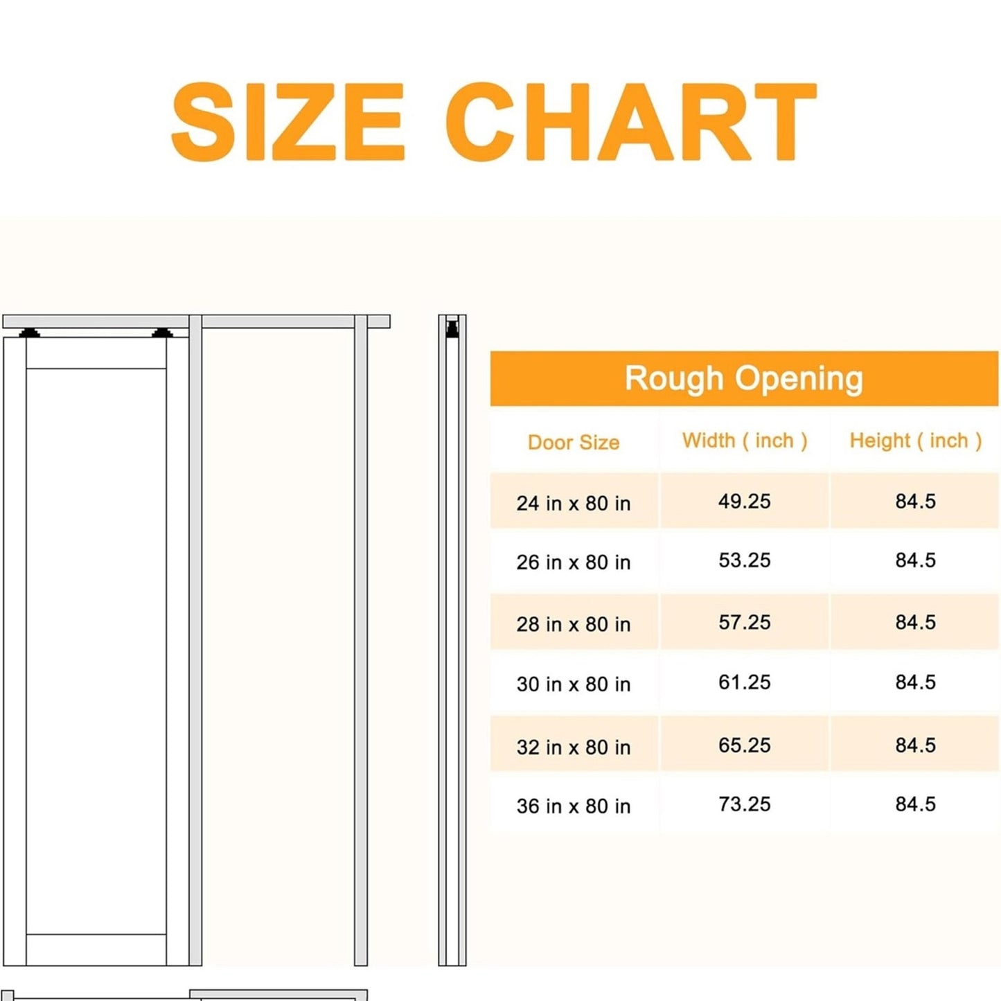 Pocket Door Frame Kit with Hardware & Soft Close, Sliding Smoothly Quietly Hidden Door Kit, for 18-36 W x 80 H Doors, 2 x 4 Studs Pocket Doors Hardware for Bathroom or Bedroom Easy to Install