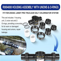 R0694000 Housing Assembly with Unions O-Ring Replacement Kit for Zodiac *NOTE*