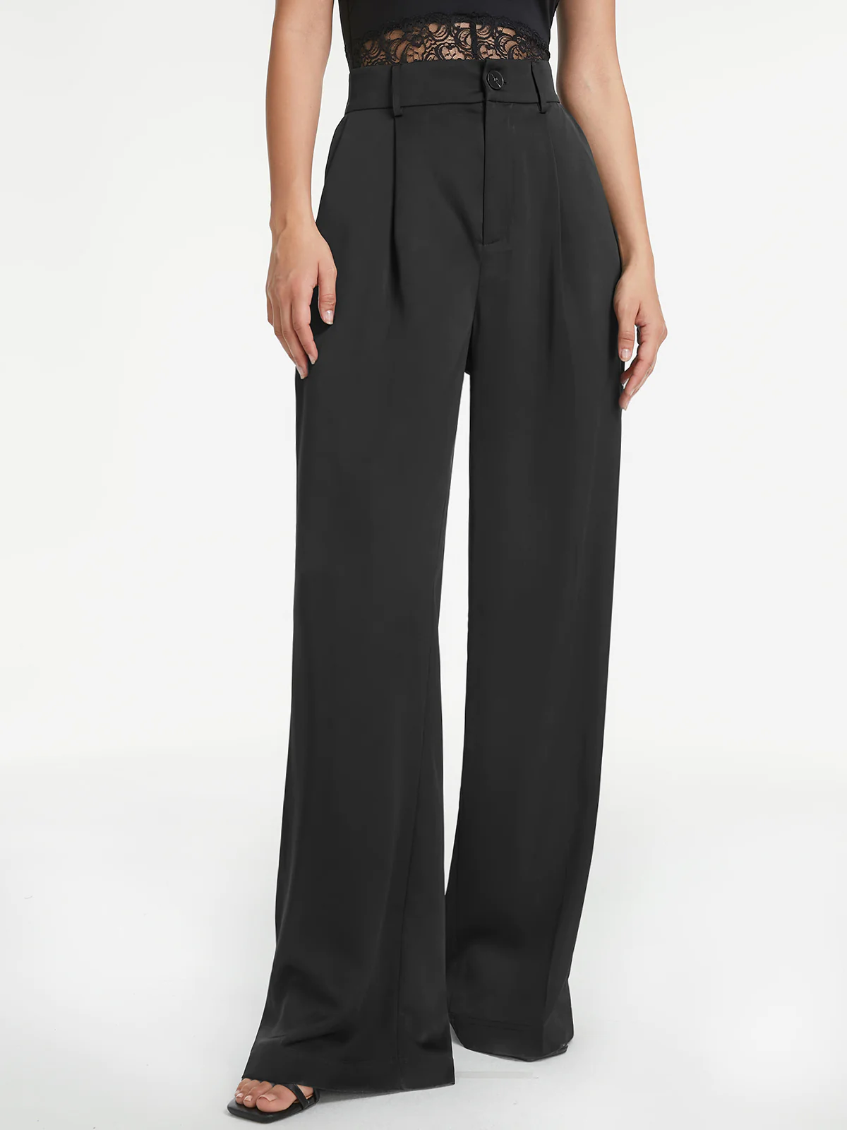 Light Wide-Leg Tailored Pants (Women)