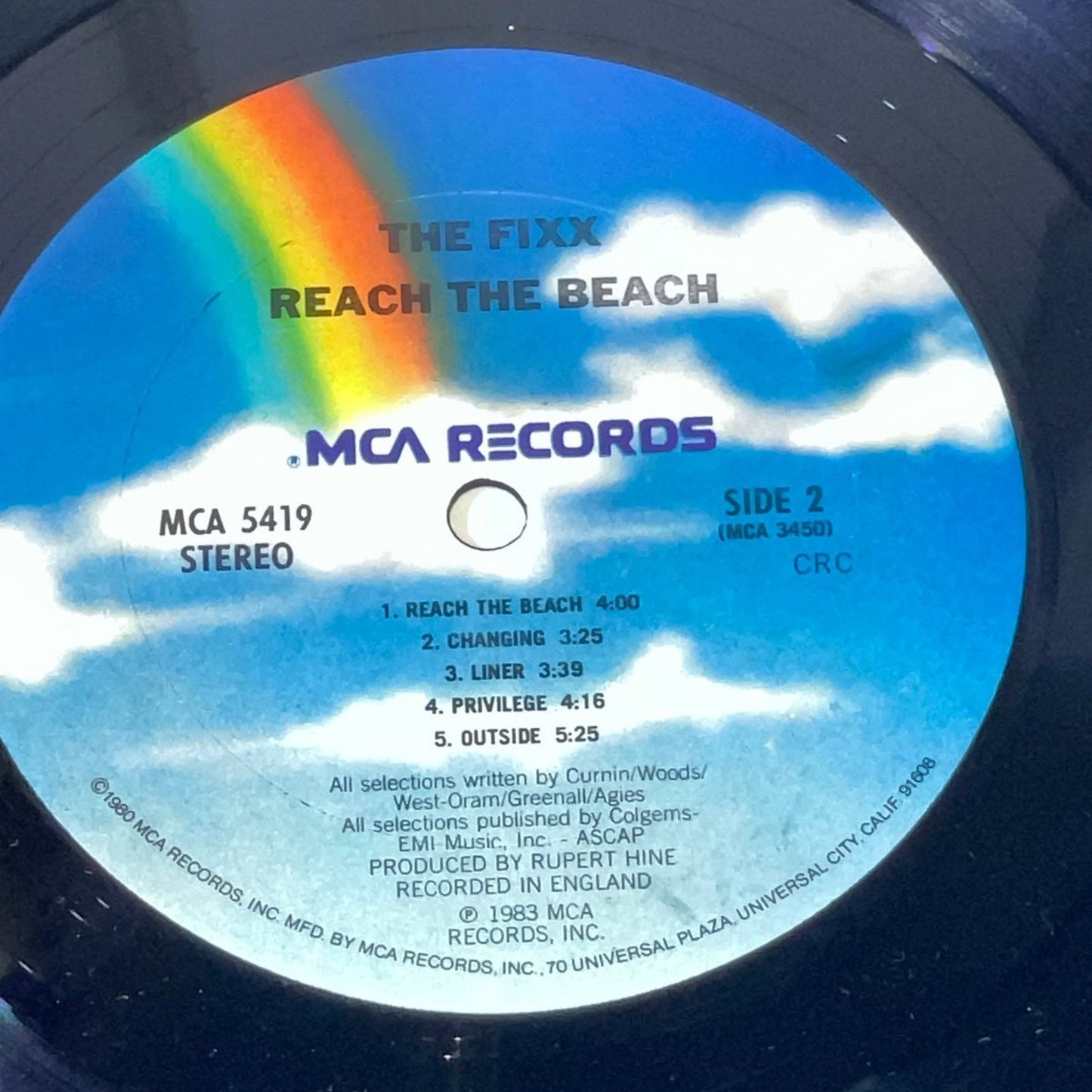 The Fixx Reach The Beach LP Vinyl VG++ 1983 MCA 5419 33 rpm/m MCA 3449 MCA 3450  MCA RECORDS