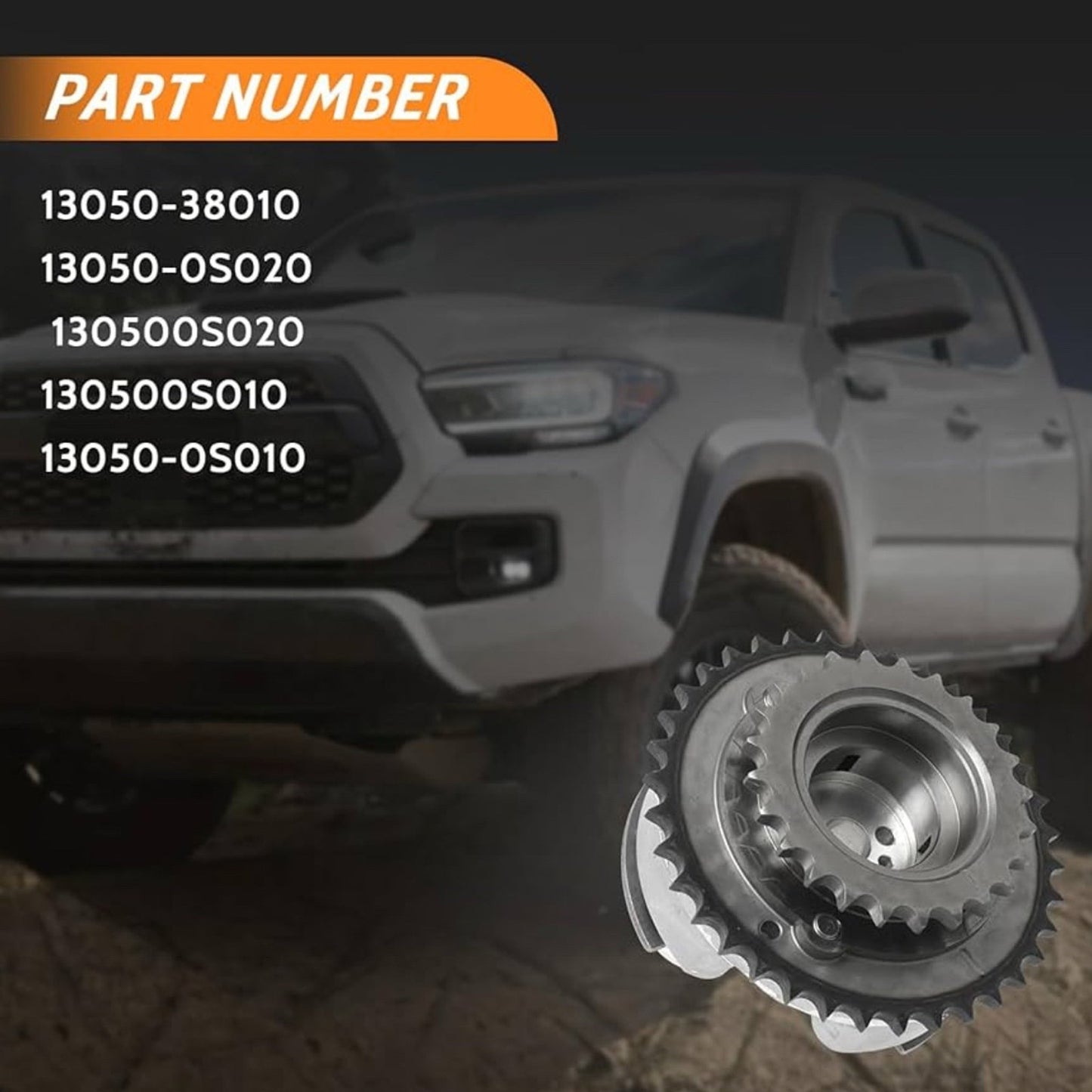 Engine Camshaft Timing Gear 13050-38010 For 2007-2019 Toyota Land Cruiser Tundra GX460 LX570 5.7L 4.6L Replaces 13050-0S020 130500S020 130500S010 13050-0S010