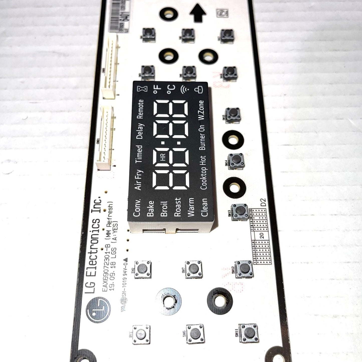 EBR89296401 Range Pcb Display Control Board Model Name EBR89296401 AA