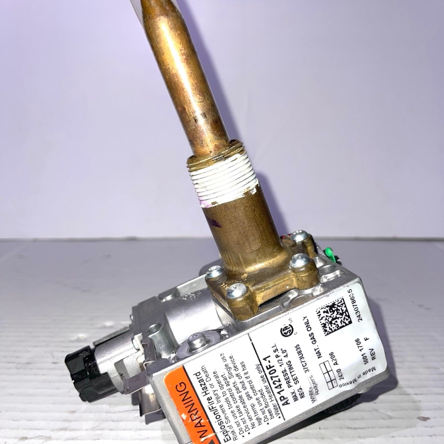 AP14270F-1 OEM Upgraded Water Heater Natural Gas Valve – Fits Rheem