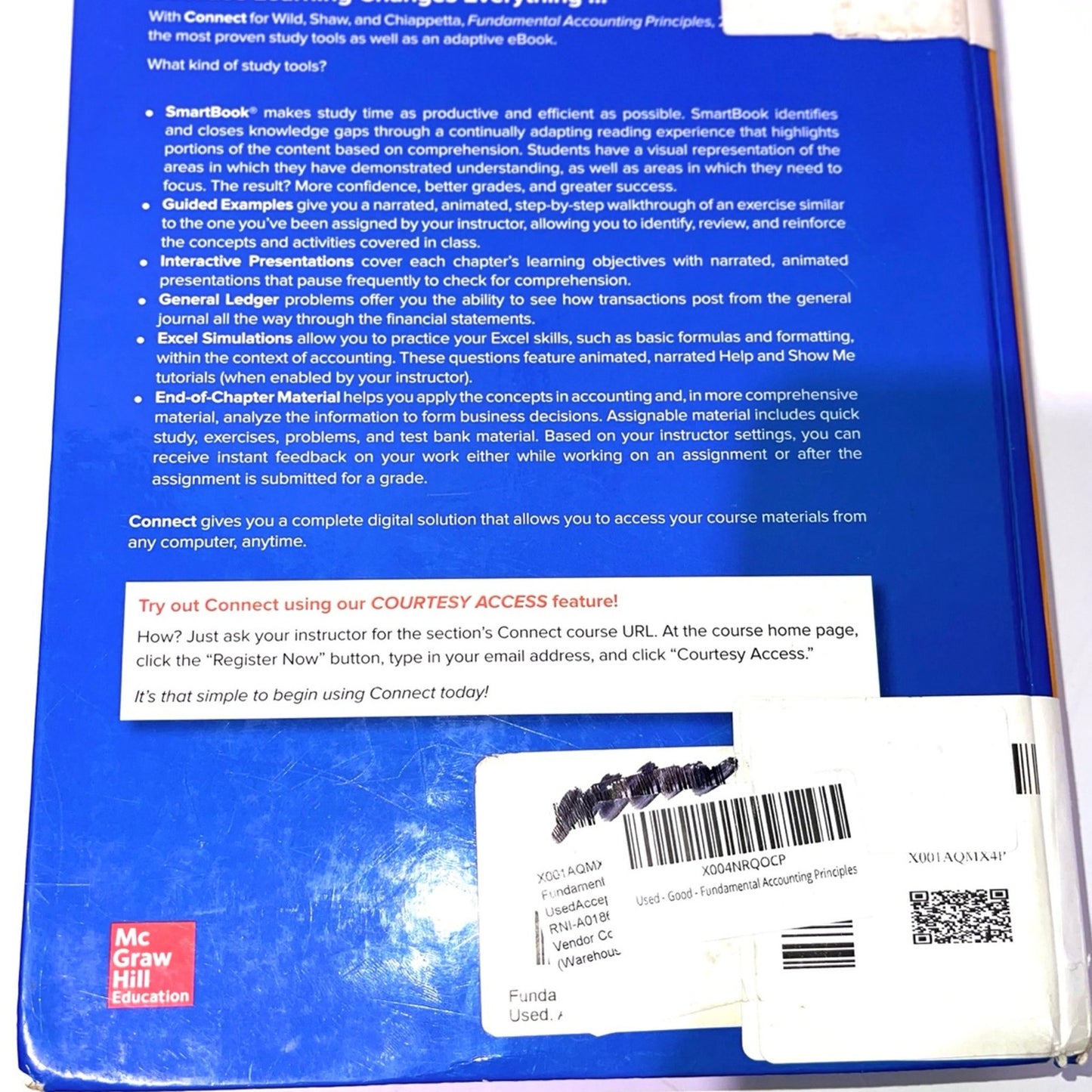 Fundamental Accounting Principles McGraw Hill 23rd Edition ISBN-13: 978-1259536359, ISBN-10: 1259536351 HARDCOVER TEXTBOOK