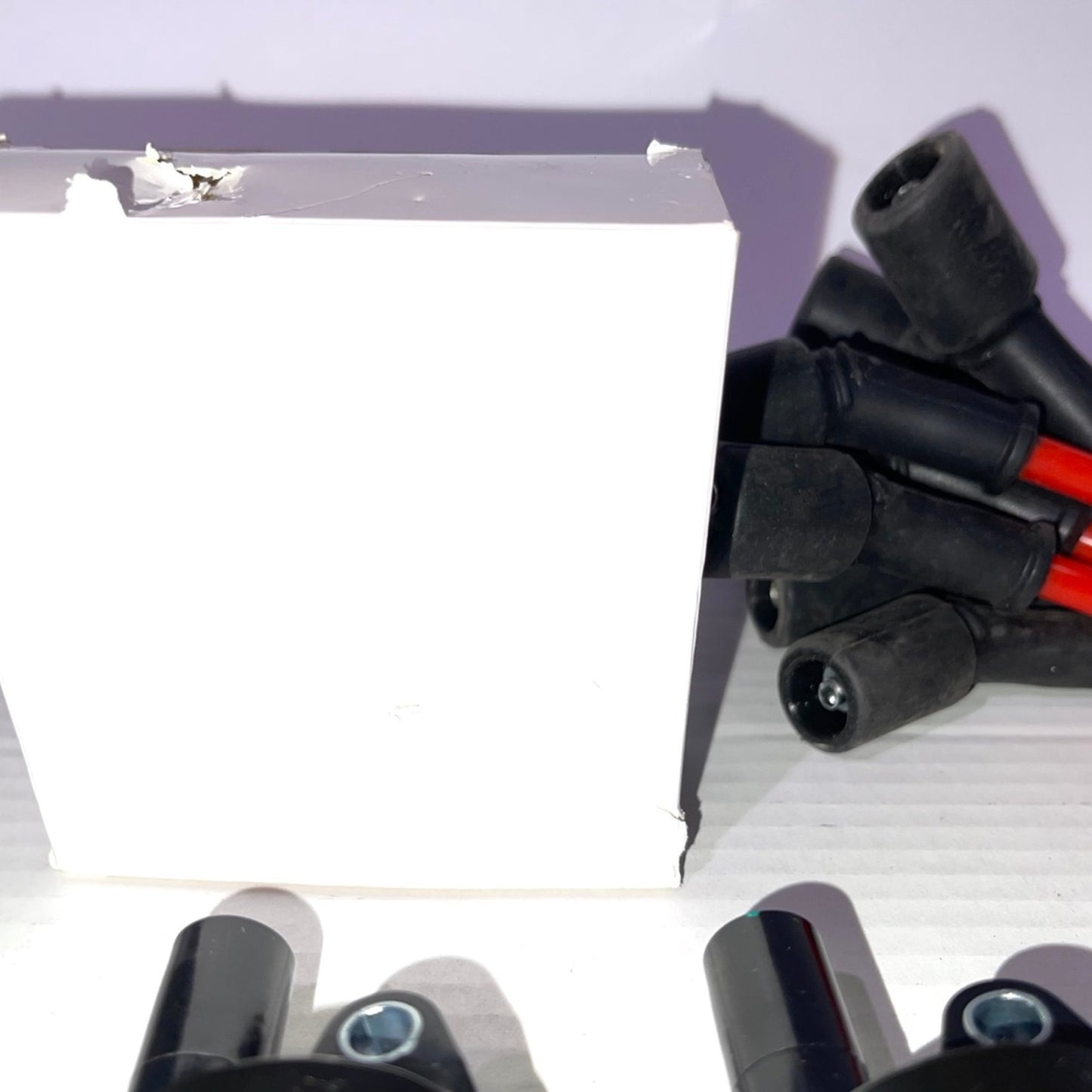 8X UF414 Round Ignition Coils Pack & Iridium Spark Plugs Wires Set for Chevrolet Corvette Avalanche Silverado 1500 2500 3500 GMC Savana 1500 2500 Cadillac Escalade