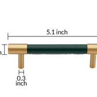 8PK 5” Barn Door Handle Sliding Door Pull Handle High Performance Handle Cabinet Door Drawer Kitchen Knobs Bathroom Heavy Duty Hardware Handle, Green