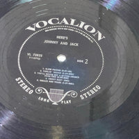 JOHNNY & JACK - here's VOCALION 73832 (LP vinyl record) 1968 VL 73832