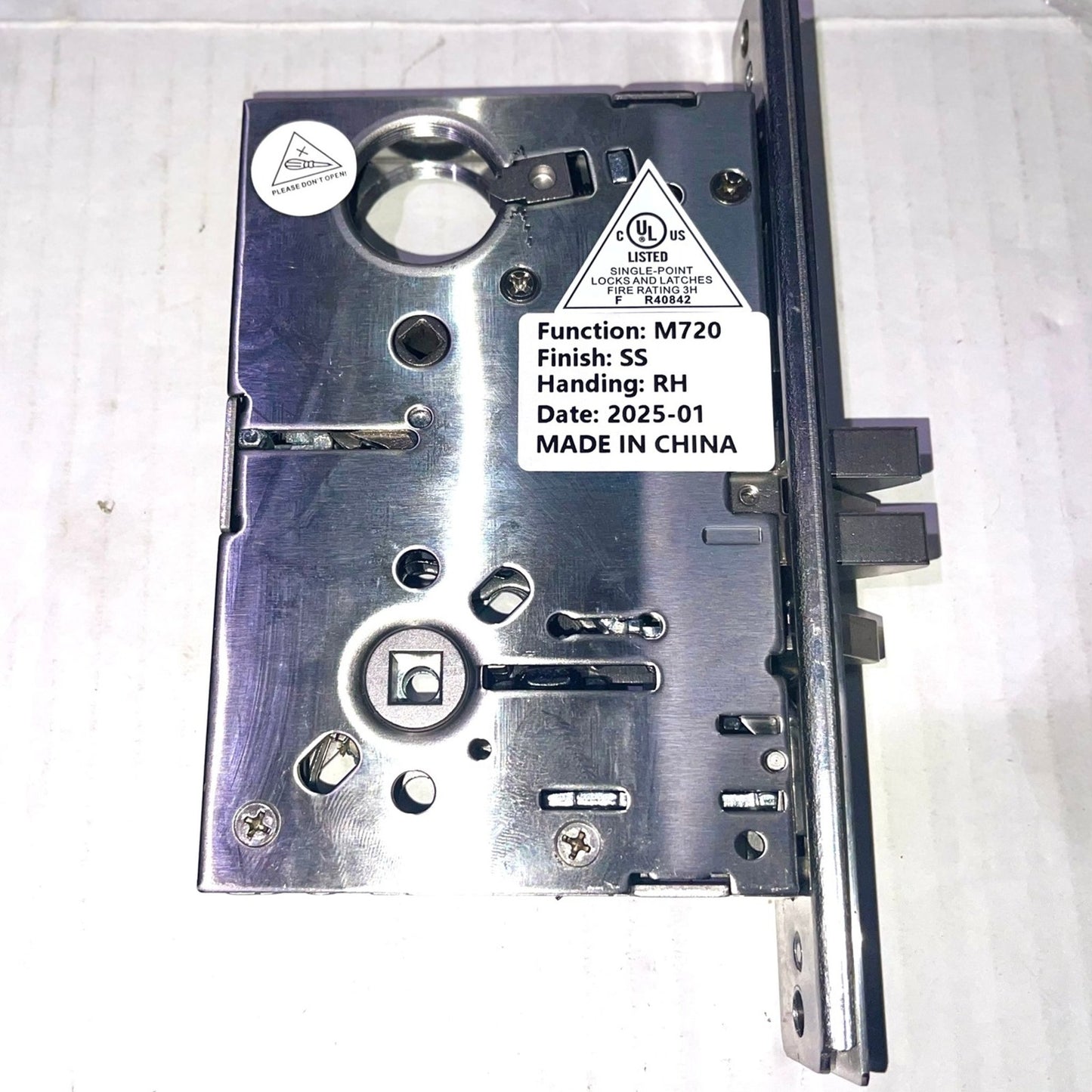 Commercial Heavy Duty Mortise Lock Escutcheon Plate Handle Set for Entrance/Office Front Door F20