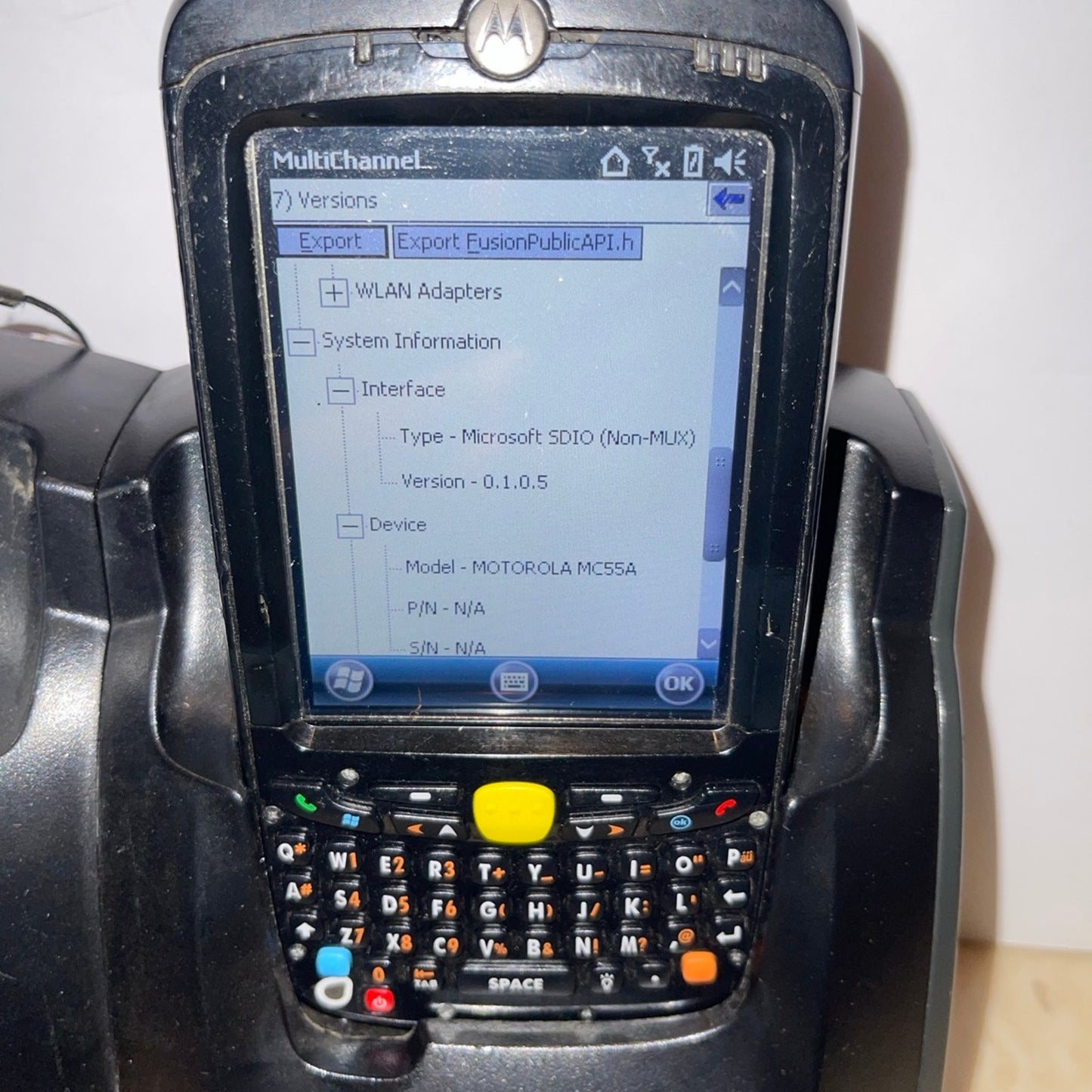 Zebra Motorola Mobile Computer MC55A0-P80SWQQA9WR MC55A, WLAN 802.11 A/B/G, VGA Screen, 2D DL Imager, WM 6.5, 256MB/1GB, QWERTY Key, Bluetooth, Extended 1.5X 3600 mAh Battery MRSP: $1,056.90