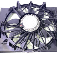 Engine Cooling Fan Assembly, Cooling Radiator Fan Replacement For BMW E60 525 530 545 645 E65 750, Replace 17427543282 17427514181