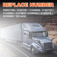 22303391 22303390 Inlet & Outlet Nox Sensor with 2011-2022 Volvo VNL D11/D13/D16 2013-2016 Mack GU4/GU5/GU7/GU8/CXU LEU LR600 MRU Truck Replacement 5WK97366 5WK97367