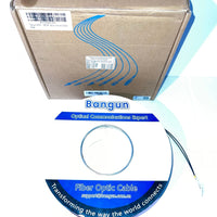 Armored Fiber Optic Cable OM3 Fiber LC to LC Outdoor 10GB/Gi 800ft (245 Meters) Multimode Fiber Patch Cable Duplex 50/125 with Pulling Eye Kit Installed on one end, Black