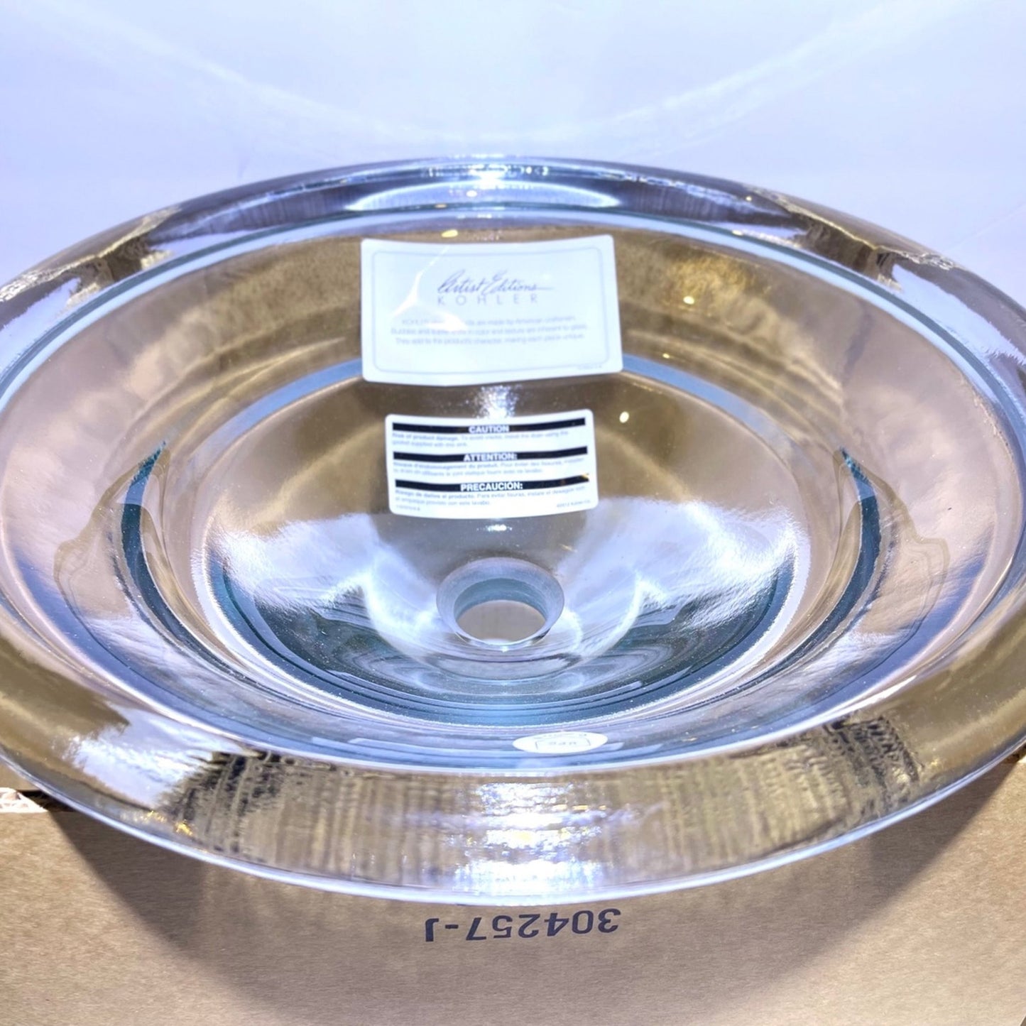 Kohler 1-Bowl Vessel Above-Counter Bathroom Sink Ice K-2276-B11 17-1/2"