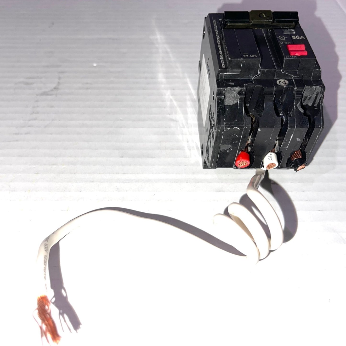 50A 240-Volts Double Pole Circuit Breaker 50 Amp Double Pole Ground Fault Breaker with Self-Test ABB Q-Line THQL2150GFT2P