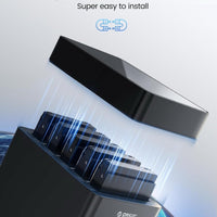 ORICO 5 Bay 3.5inch Hard Drive Enclosure USB 3.0 to SATA Magnetic Tool-Free External HDD Docking Station Case with 12V/6.5A Power Adapter for Family Storage Expansion Up to 90TB (5x18) - DS500U3 Seagate Barracuda ST2000DM008 2 TB 3.5" Internal Hard Drive