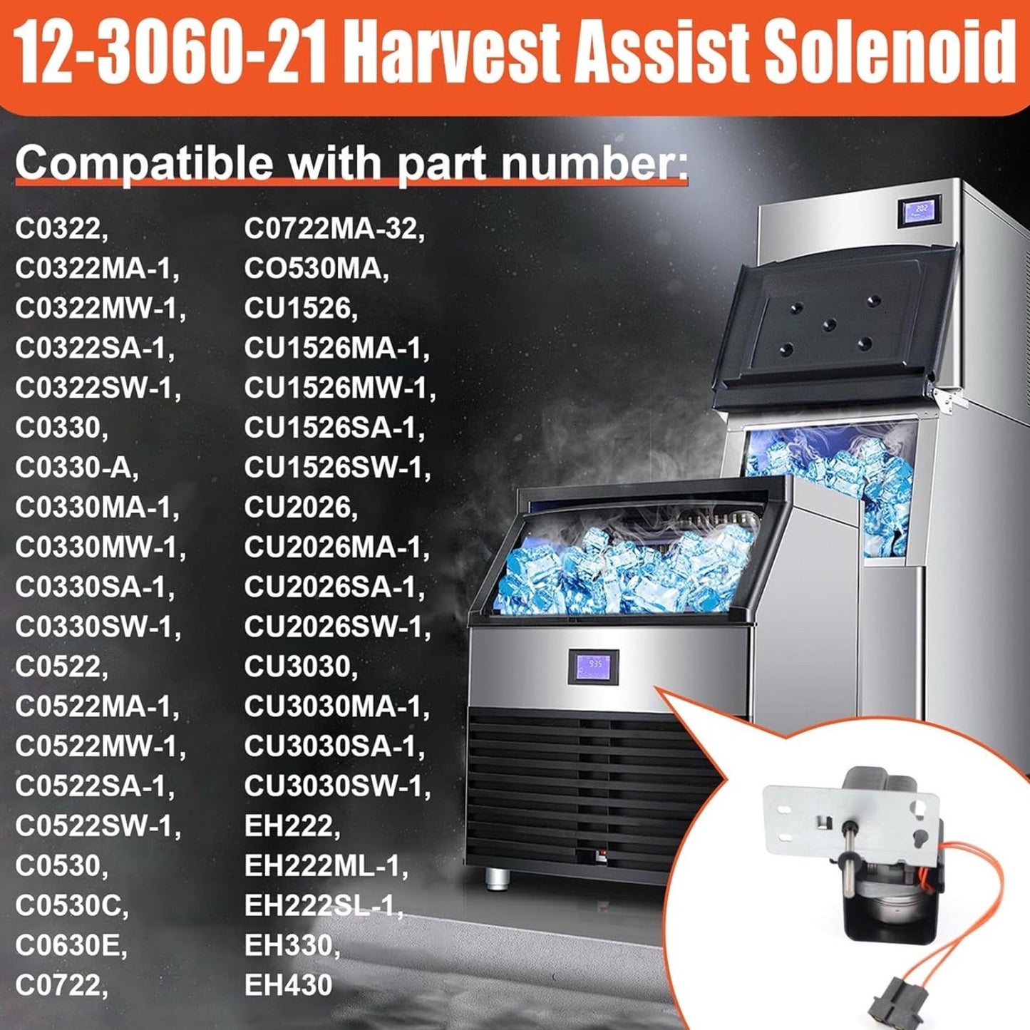 12-3060-21 Harvest Assist Solenoid for Scotsman Ice Systems ICEMACHINE *NOTE*