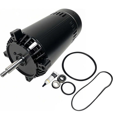 UST1102 1HP Swimming Pool Pump Motor With PS-201 Seal Kit for Hayward Super Pump, Super II, Max Flow, Northstar & Ja-Cuzzi Magnum Pump| 1 HP Single Speed Round C-Face Pool Motor, 115/230V