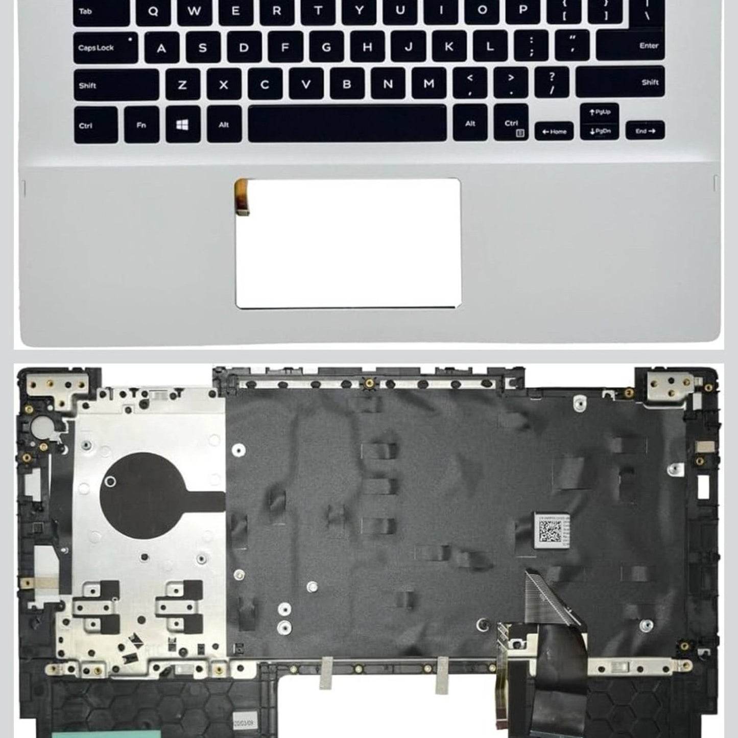 Laptop Upper Case Palmrest Backlit Keyboard Assembly Part for Dell Inspiron