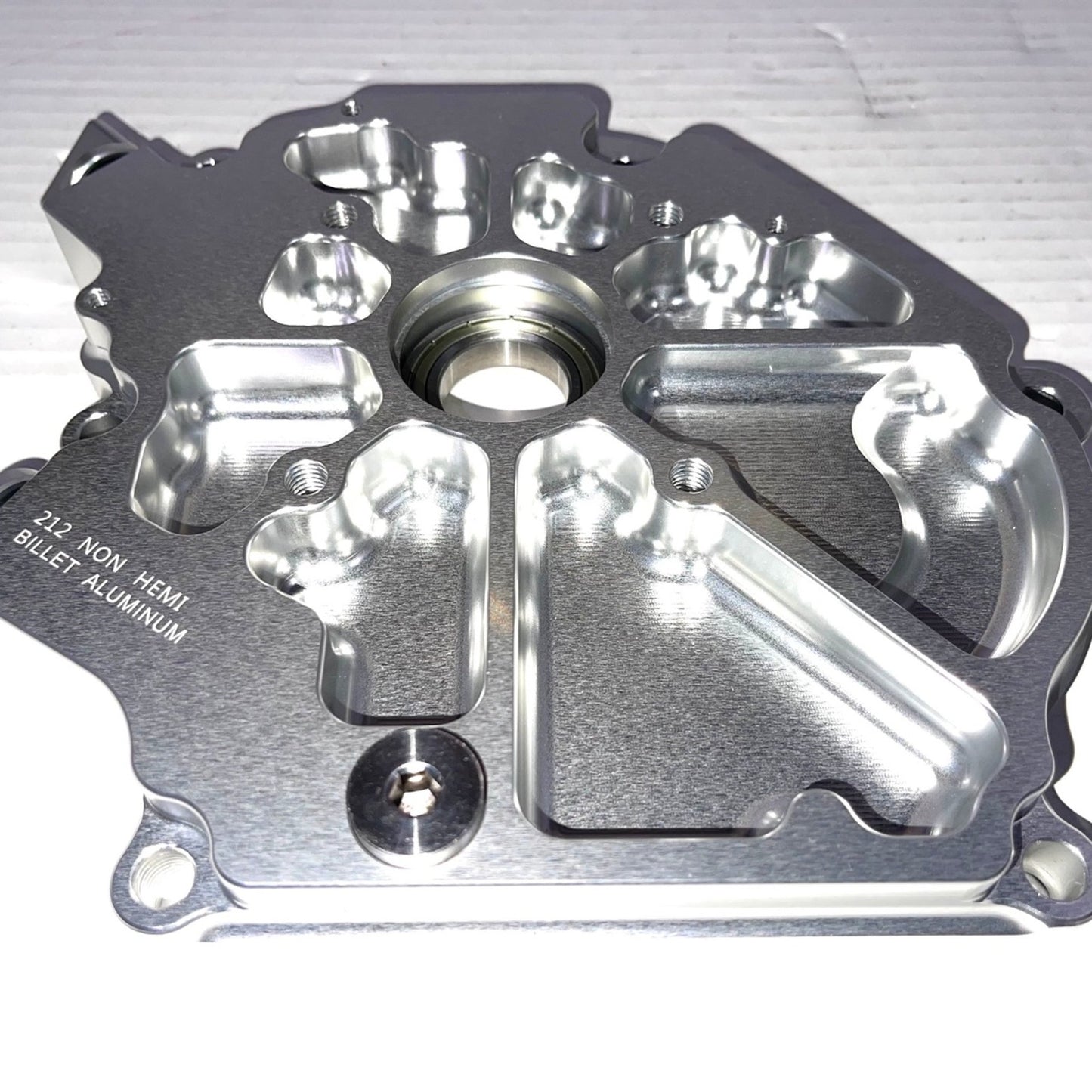 Dual Bearing Billet Side cover For GX200/Clone 196 Predator Hemi, Ghost, Tillotson 212 and 224 Engine Silver