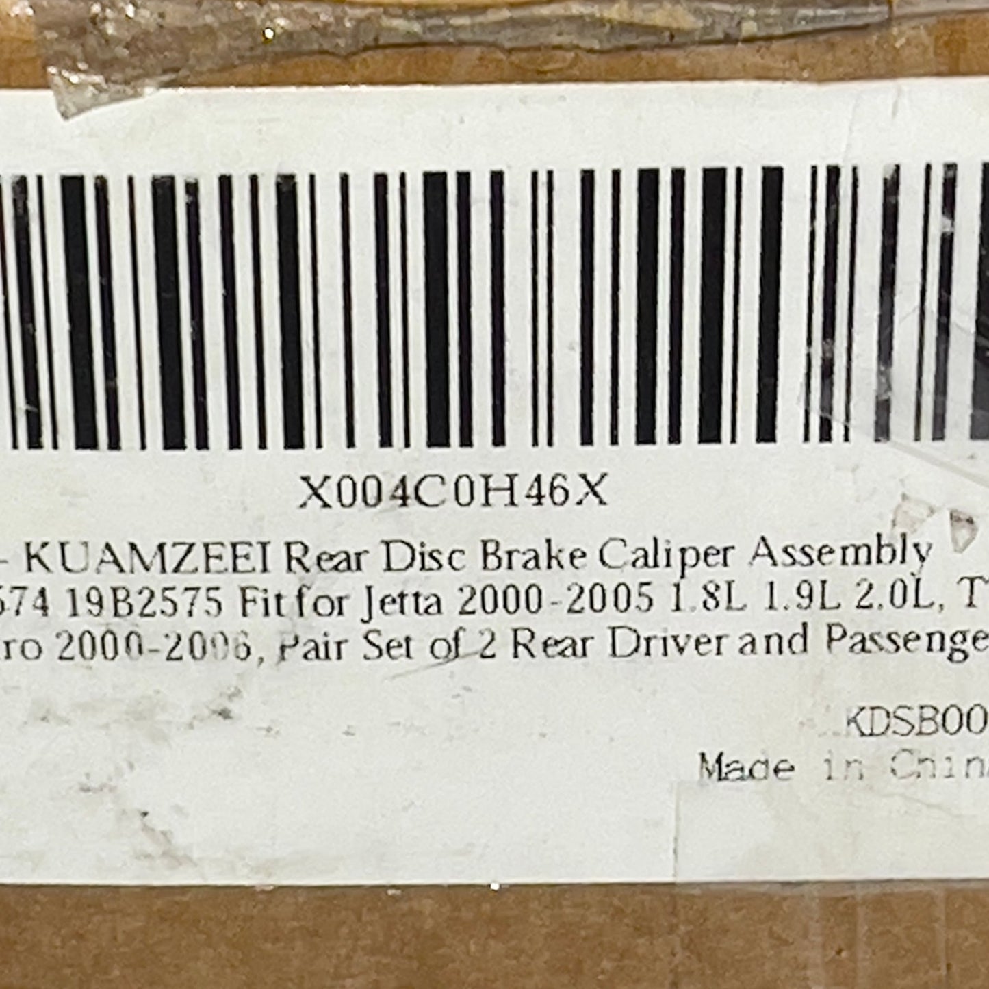 Rear Disc Brake Caliper Assembly Fit Jetta 2000-2005 1.8L 1.9L 2.0L, TT Quattro 2000-2006, Pair Set of 2 Rear Driver and Passenger Side