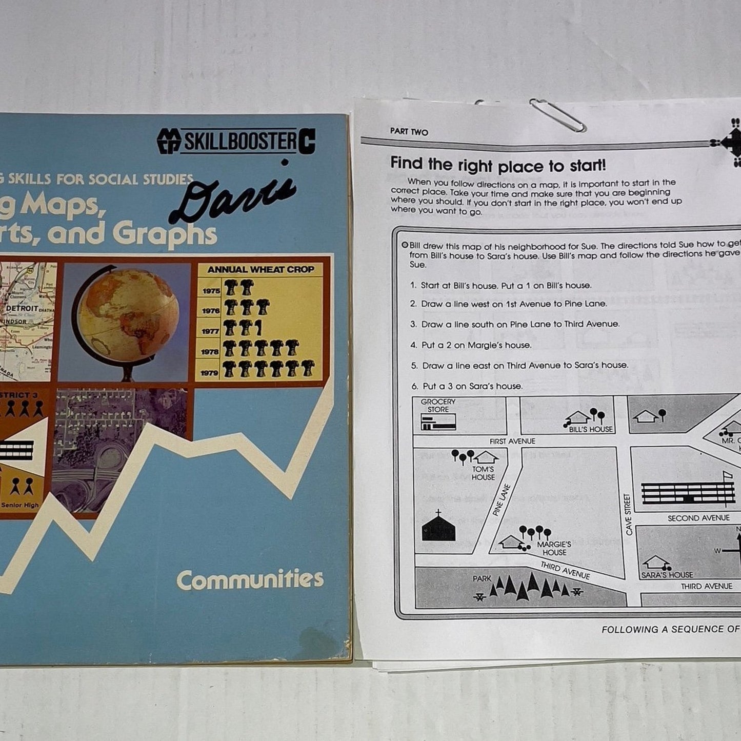 1980s Reading Skills for Social Studies (Using Maps, Charts & Graphs (Workbook) ISBN-10	‎0878953507 ISBN-13	‎978-0878953509
