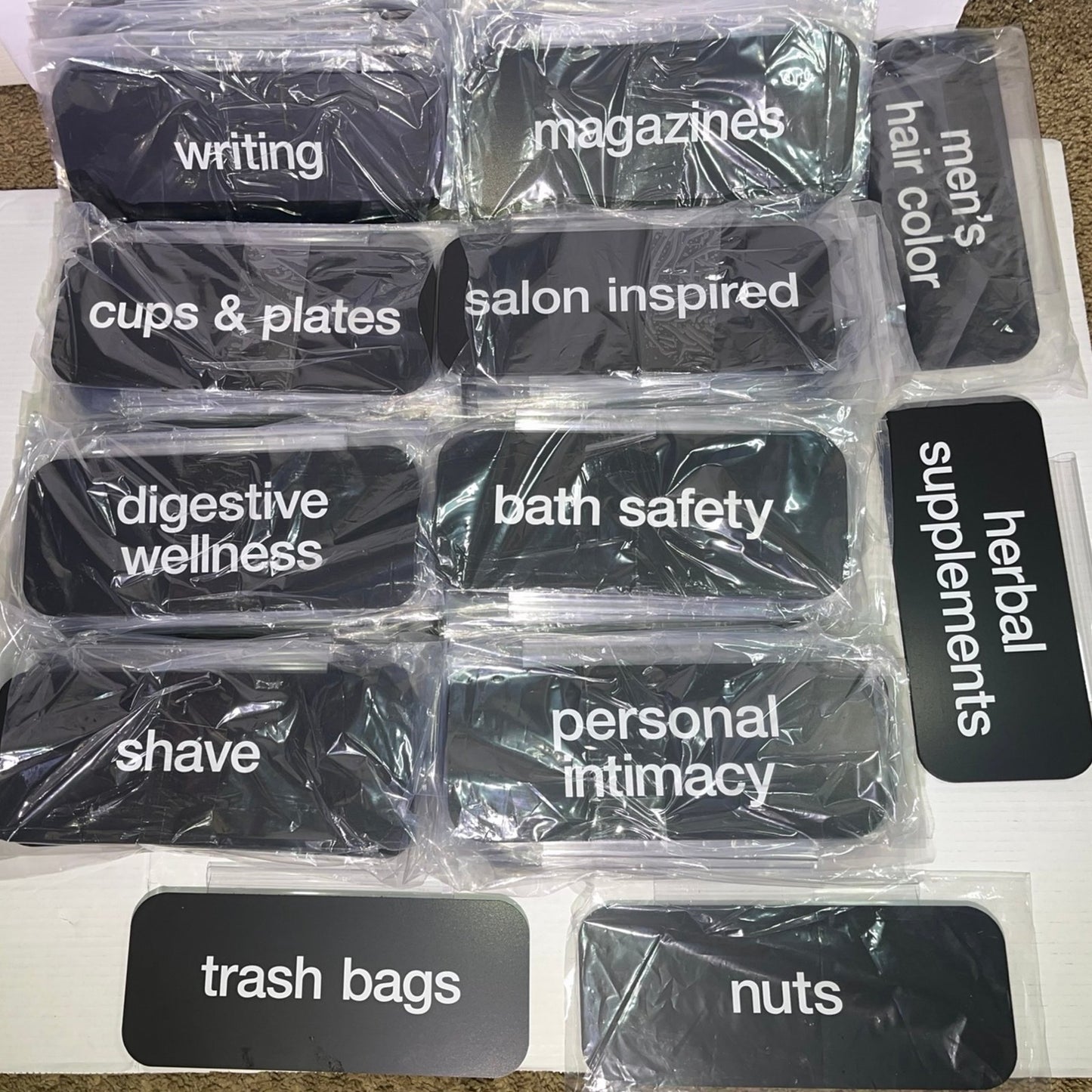 Lot of 84 Aisle Product Decal Labels – Retail Store Signage PROFESSIONAL