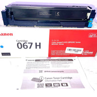 Canon Genuine 067 Cyan Toner Cartridge High Capacity for LBP633Cdw, LBP632Cdw, M
