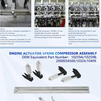 8 Engine Actuator Springs Compressor Assembly Tools 2012-19 Fiat MultiAir Turbo 1.4L 16V / Turbo / 2.4L / BF / FB / FF / PF / UF / VM. Replace Part for 10259B / 10259A