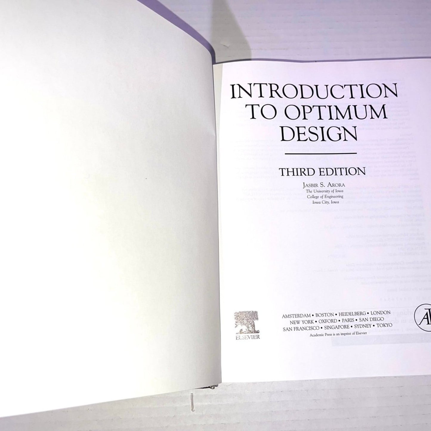 Introduction to Optimum Design by Jasbir Arora (2011, Hardcover)