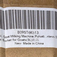 3L Electric Milker Milking Machine Household Manual Double Head Milker Efficient Pumping Cycle Large Capacity Portable for Goat Pulsation Vacuum Milking Machine