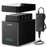 ORICO 5 Bay 3.5inch Hard Drive Enclosure USB 3.0 to SATA Magnetic Tool-Free External HDD Docking Station Case with 12V/6.5A Power Adapter for Family Storage Expansion Up to 90TB (5x18) - DS500U3 Seagate Barracuda ST2000DM008 2 TB 3.5" Internal Hard Drive
