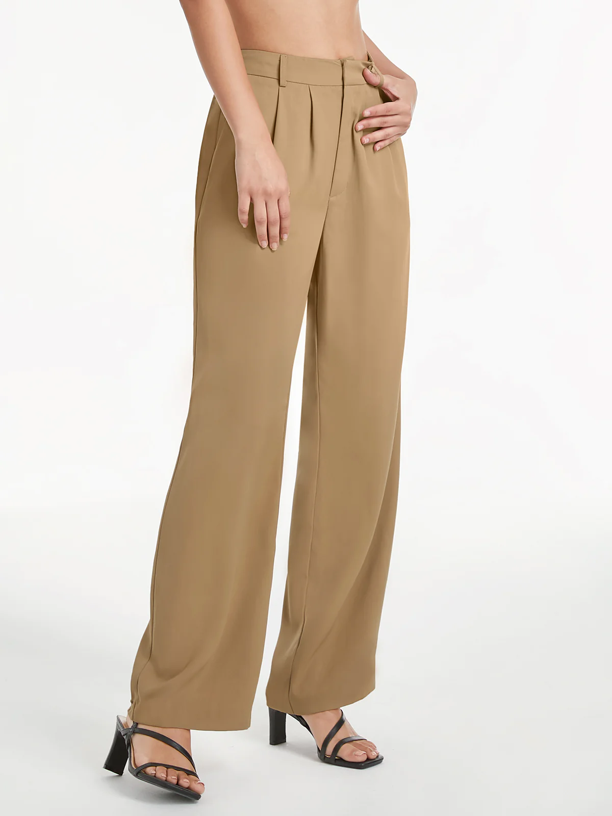 Light Wide-Leg Tailored Pants (Women)