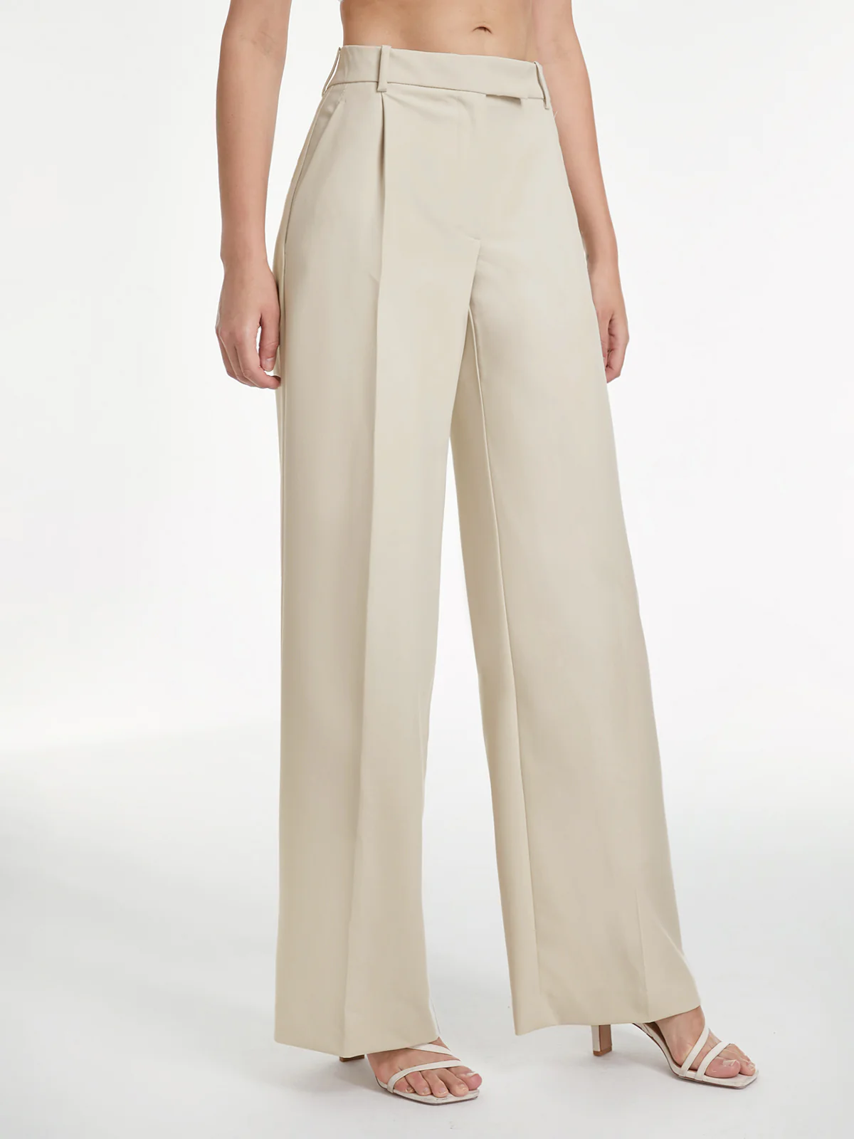 Light Wide-Leg Tailored Pants (Women)