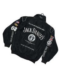 Vintage NASCAR No.7 Black & White Jacket (Unisex)