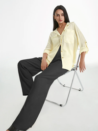 Light Wide-Leg Tailored Pants (Women)