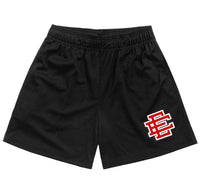 EE Black/Red Summer 6" Inseam Drawstring Waistband Shorts (Men)