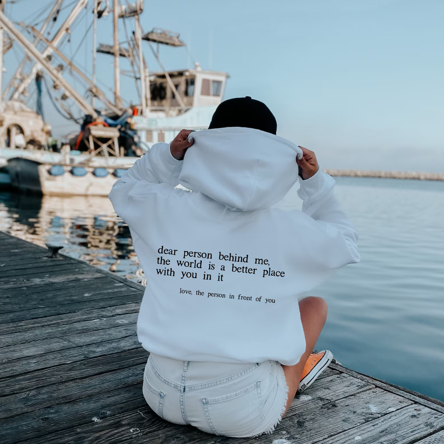 Dear Person Behind Me Hoodie, Positive Quote Hoodie (Unisex)