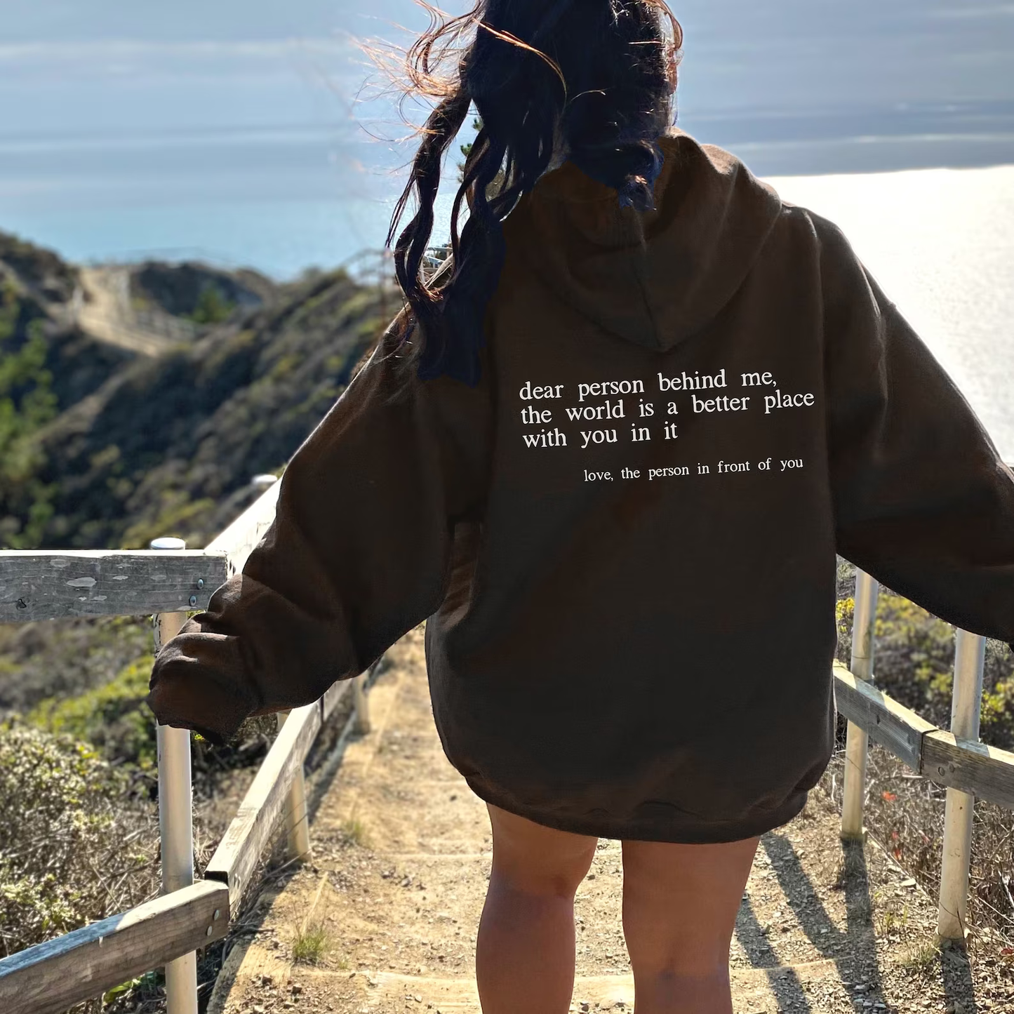 Dear Person Behind Me Hoodie, Positive Quote Hoodie (Unisex)