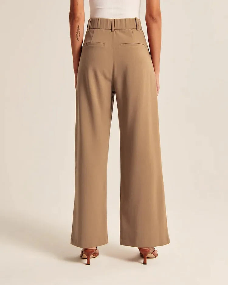 Light Wide-Leg Tailored Pants (Women)